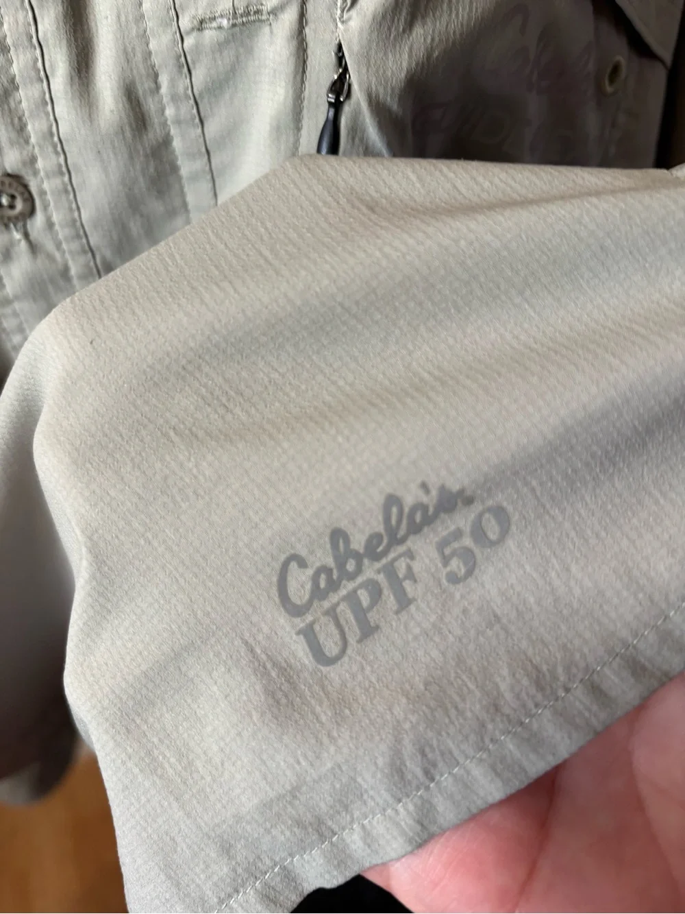 Cabela's Men's Light Gray Outdoor Shirt Jacket